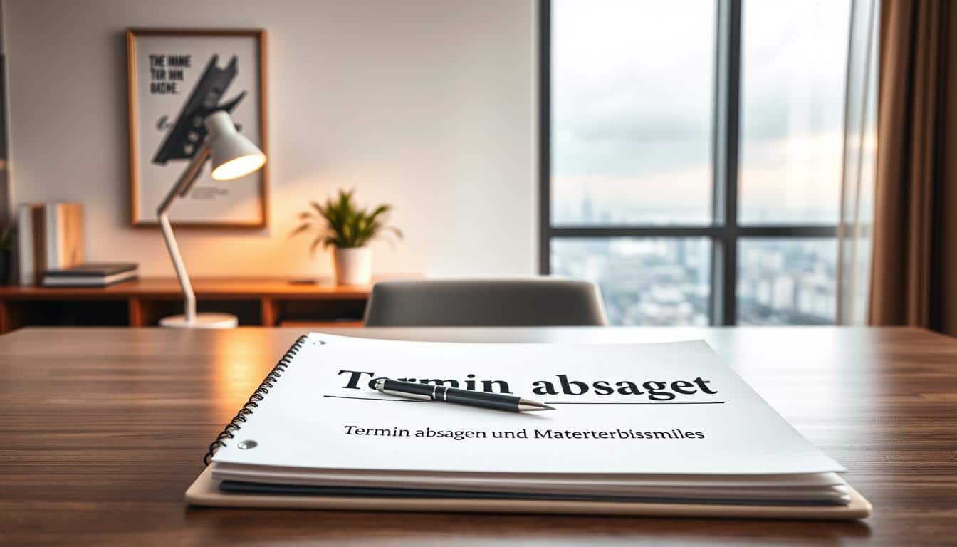 termin absagen Aufbau und Musterbeispiele